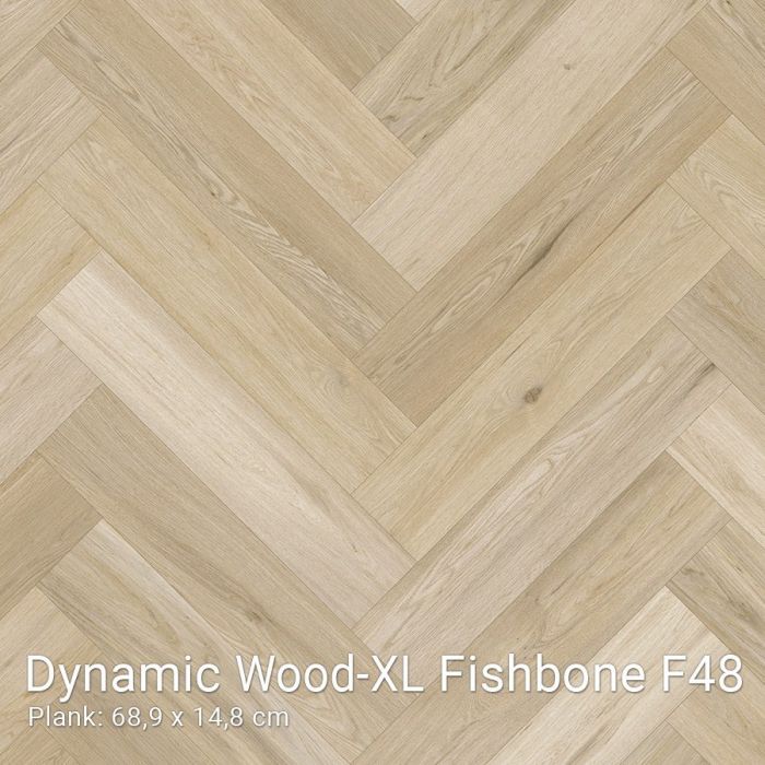 Dynamic Wood-XL Fishbone Vinyl Eiken Midden F24